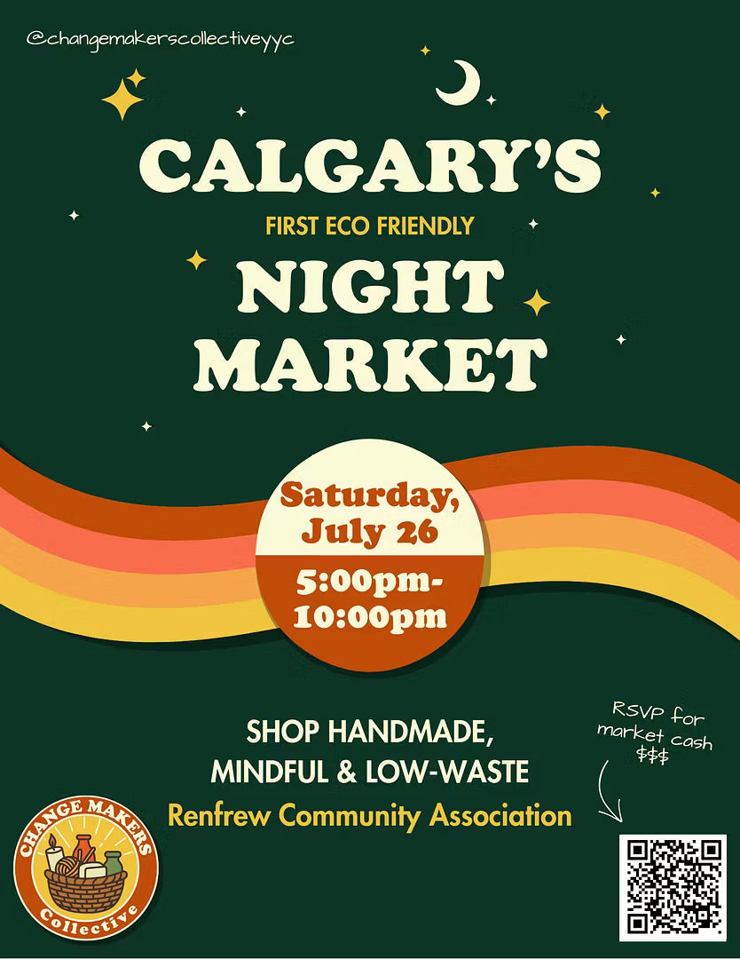 🌙 Join Fixation Fibre & Function at Calgary's Eco-Friendly Night Market!