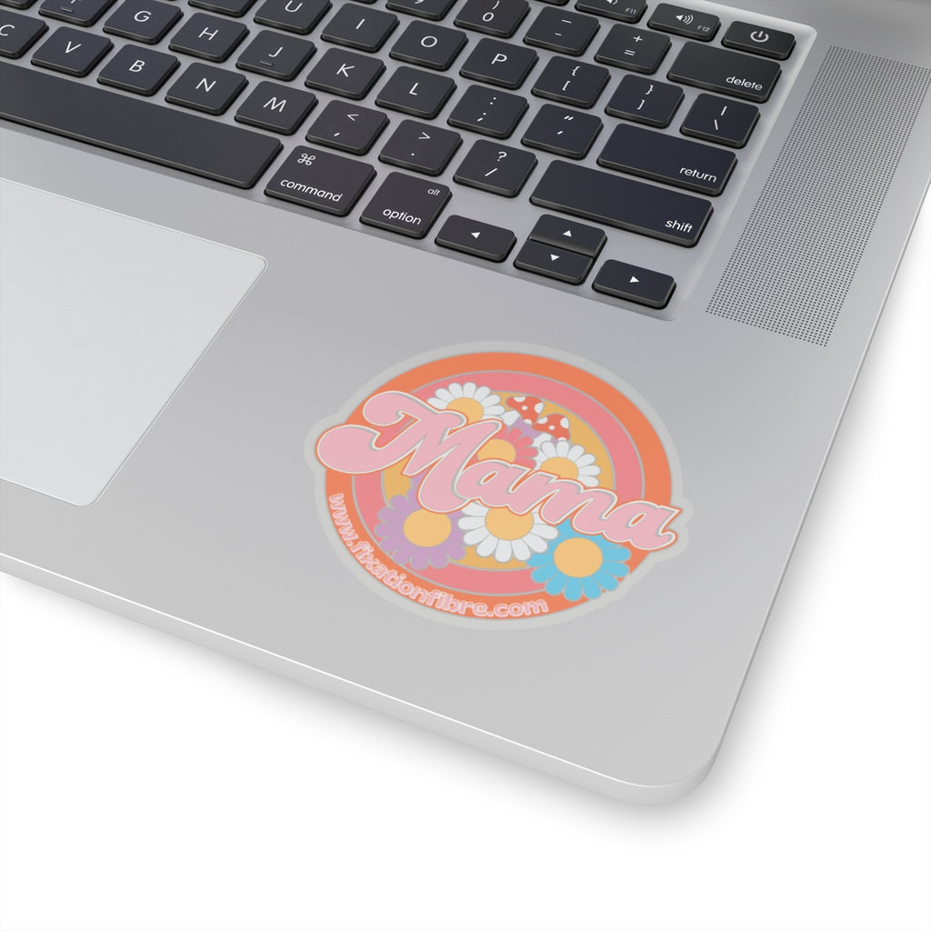 Mama Floral Sticker — Retro Daisy Kiss-Cut Decal - Moms, Gift