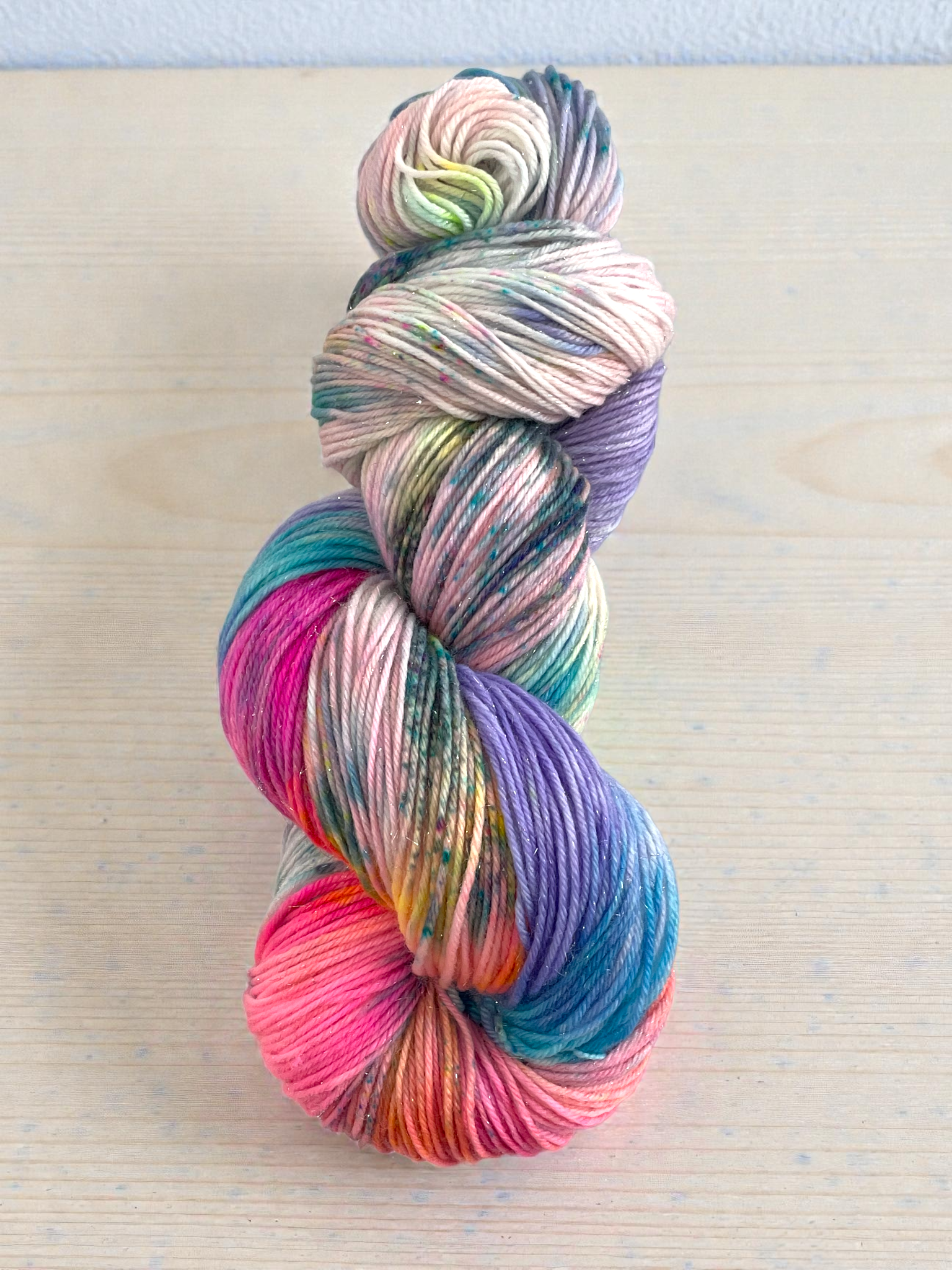 Glimmer - Unicorn Poop - Fingering weight with Stellina