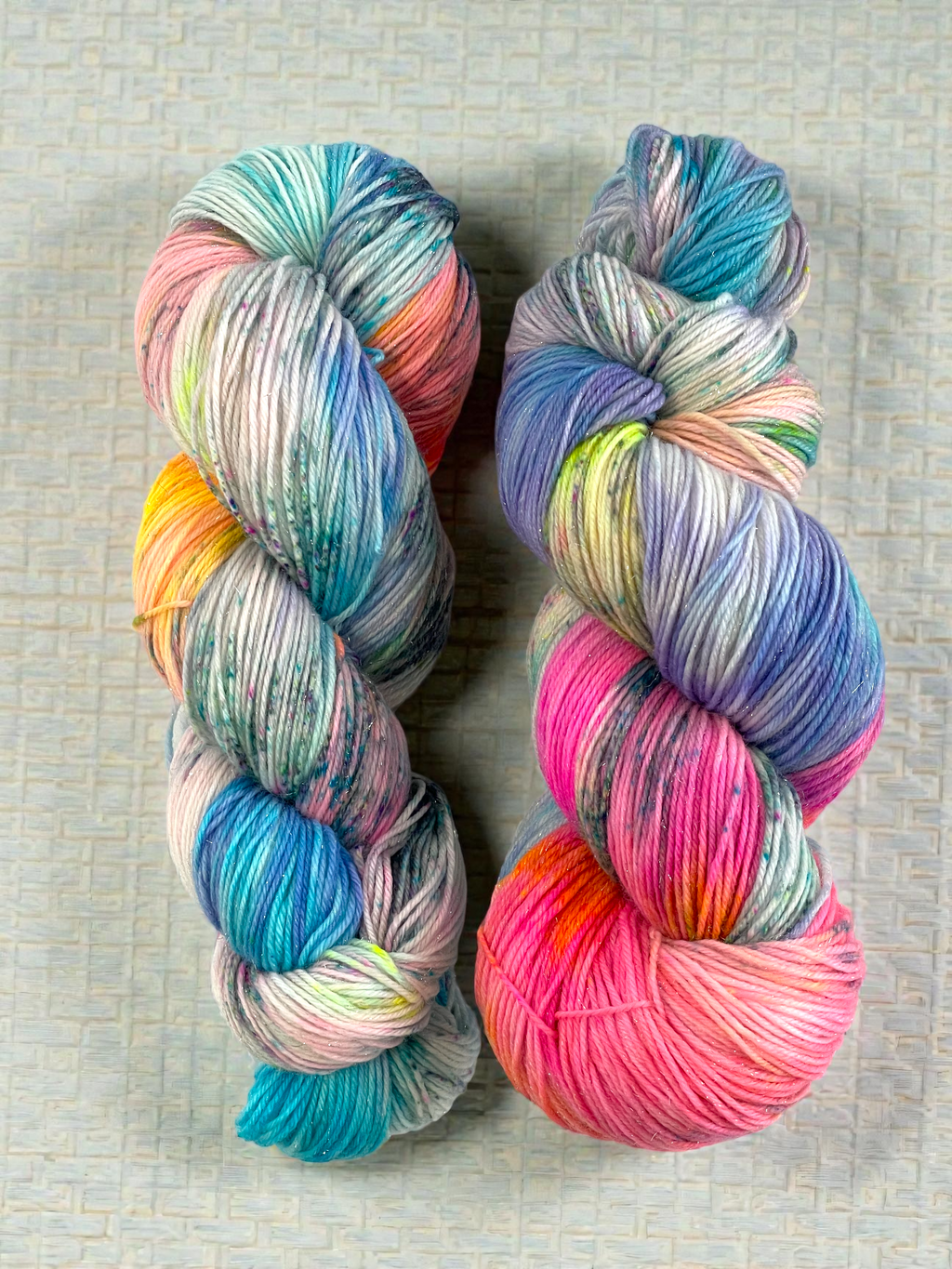 Glimmer - Unicorn Poop - Fingering weight with Stellina