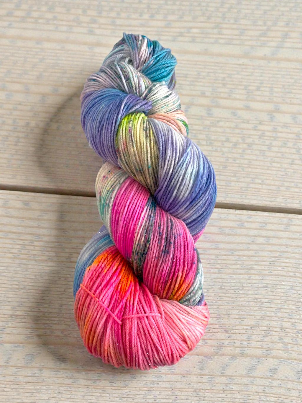 Glimmer - Unicorn Poop - Fingering weight with Stellina
