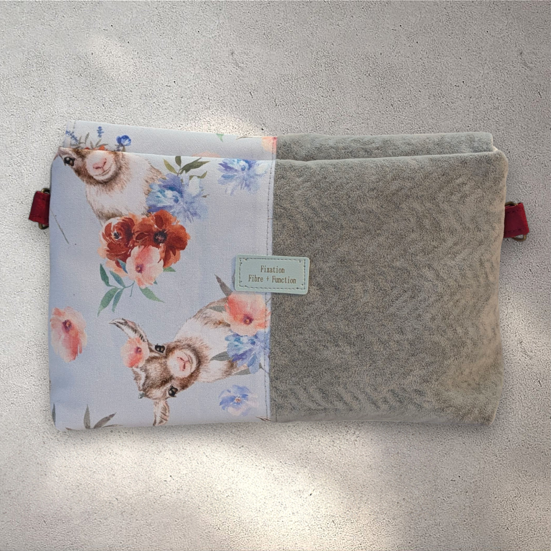 Convertible Crossbody Clutch — One-of-a-Kind Designer Canvas Bag