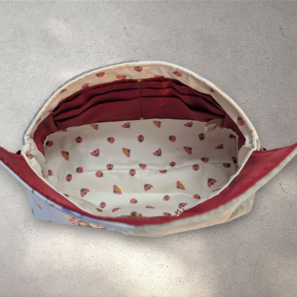 Convertible Crossbody Clutch — One-of-a-Kind Designer Canvas Bag