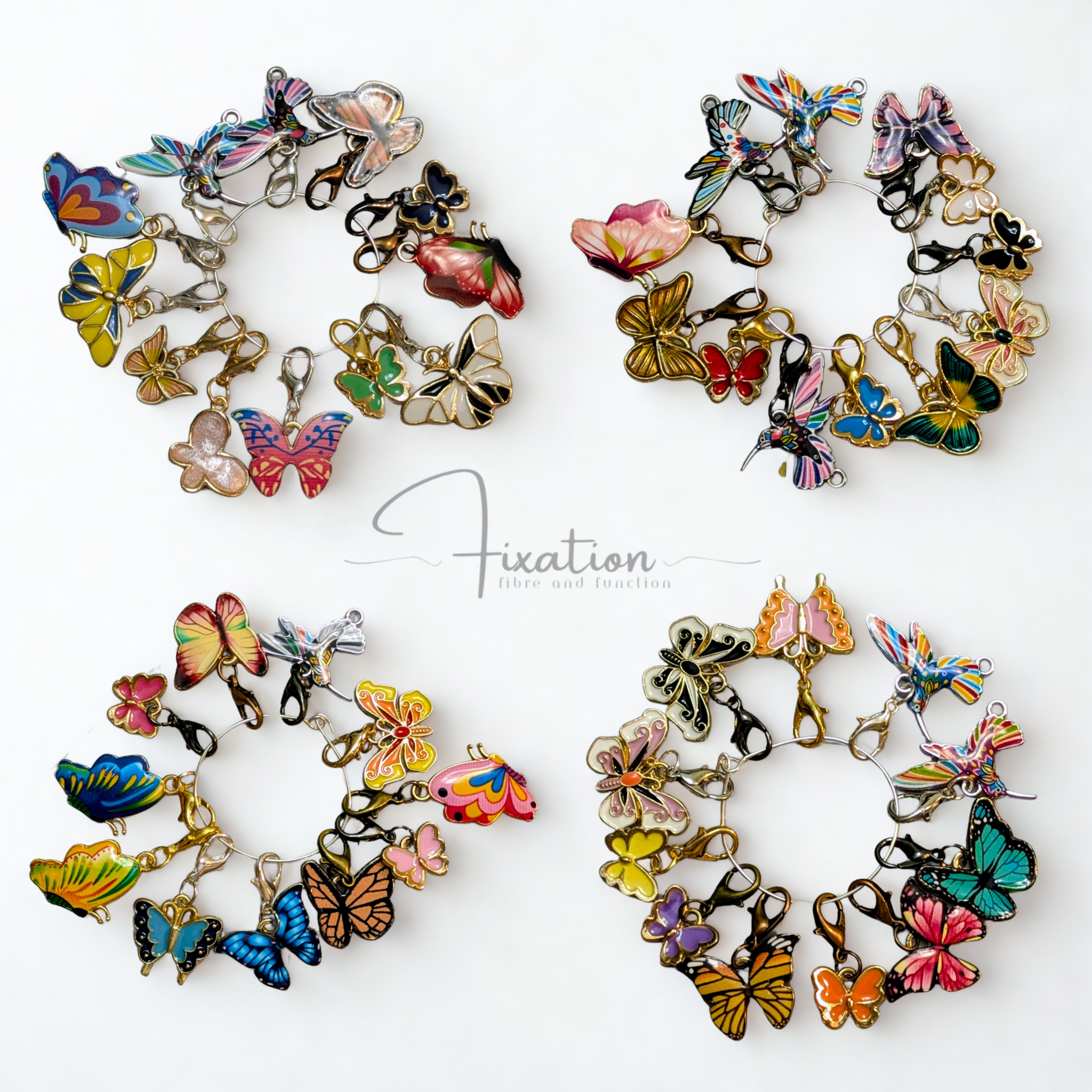 Charms - Stitch Markers - Zipper Bling